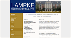 Desktop Screenshot of lampkecourtreporting.com